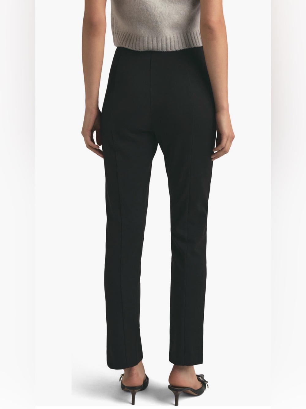 Favorite Daughter ‘Suits You Pants’ Black Slim Ankle Pants with Front Slits - Picture 2 of 10